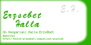 erzsebet halla business card