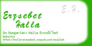 erzsebet halla business card